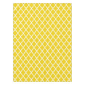 黄色のクローバータイルパターン テーブルクロス (正面)