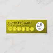 黄色のグラデーションジオメトリメッシュパターンカスタムのロゴ ロイヤリティカード (正面)