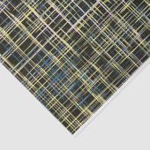 黄色のグリッド線アートパターン 薄葉紙 (詳細)