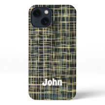 黄色のグリッド線抽象芸術アートパターン