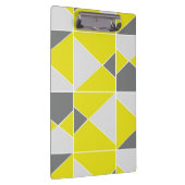 黄色のグレーのジオメトリパターン クリップボード (右)