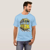 黄色のケーブルカー Tシャツ (正面フル)