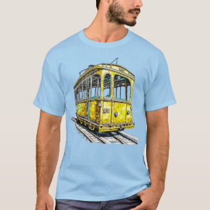 黄色のケーブルカー Tシャツ