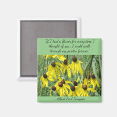 黄色のコンフォローマグの思考を正方形マグネット マグネット (正面/裏面)