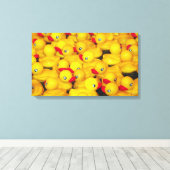 黄色のゴムダッキー（アヒルちゃん）キャンバス印刷 キャンバスプリント (インサイチュ (ウッドフロア))