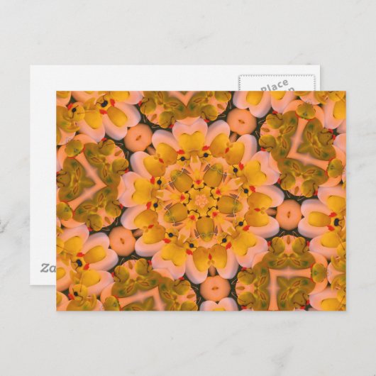 黄色のゴムダックの万華鏡の写真ポストカード ポストカード (正面/裏面)