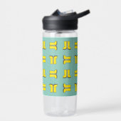 黄色のゴムレインブーツ ウォーターボトル (左面)