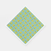 黄色のゴムレインブーツ スタンダードランチョンナプキン (角)