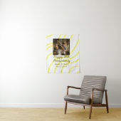 黄色のゴールデン写真 30周年 結婚記念日 名前 タペストリー (インサイチュ)