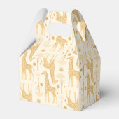 黄色のサバンナのキリン フェイバーボックス (裏面サイド)