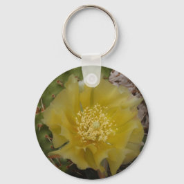 黄色のサボテンの花 キーホルダー