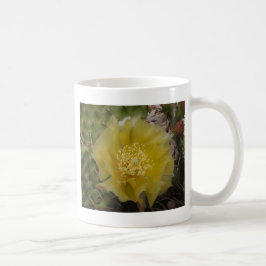 黄色のサボテンの花 コーヒーマグカップ