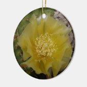 黄色のサボテンの花 セラミックオーナメント (左)