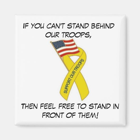 黄色のサポートリボン… マグネット (正面)