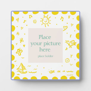 黄色のサンシャインフレーム フォトプラーク