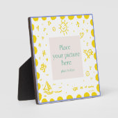 黄色のサンシャインフレーム フォトプラーク (正面)
