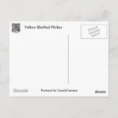 黄色のシャフト型フリッカ調整項目 ポストカード (裏面)