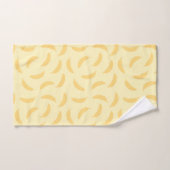 黄色のシームレスバナナパターン ハンドタオル (ハンドタオル)