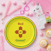 黄色のジア・サン・プーロ・ニュー・メキシコ ペーパープレート (パーティー)