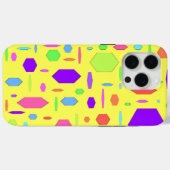 黄色のジオメトリ Case-Mate iPhoneケース (裏面 (横))
