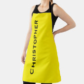 黄色のジャンボはっきりしたー名または色の選択 エプロン (インサイチュ)