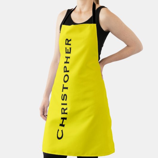 黄色のジャンボはっきりしたー名または色の選択 エプロン (インサイチュ)