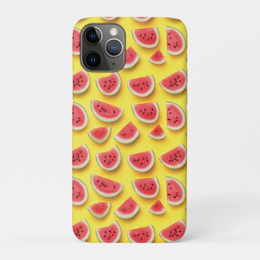 黄色のスイカの切り身パターン Case-Mate iPhoneケース (裏)
