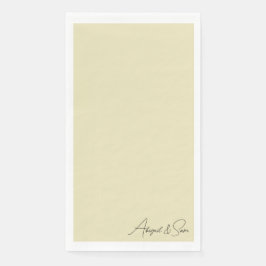 黄色のスクリプ結婚ト名