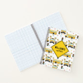 黄色のスクールバスパーティー 学校 ノート (内部)