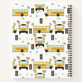 黄色のスクールバスパーティー 学校 ノート (裏面)