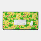 黄色のスターベリーガーデン デスクマット (キーボード&マウス)