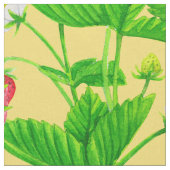 黄色のスターベリーガーデン ファブリック (クローズアップ)