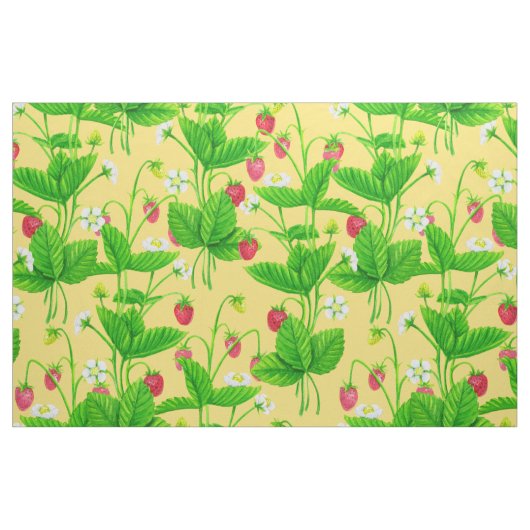 黄色のスターベリーガーデン ファブリック (ファットクウォーター)