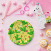 黄色のスターベリーガーデン ペーパープレート (パーティー)