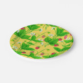 黄色のスターベリーガーデン ペーパープレート (アングル)