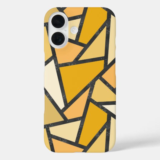 黄色のステンドグラスパターン Case-Mate iPhoneケース (裏面)
