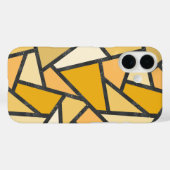 黄色のステンドグラスパターン Case-Mate iPhoneケース (裏面 (横))