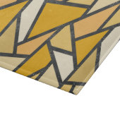 黄色のステンドグラス模様の色合い カッティングボード (角)