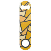 黄色のステンドグラス模様の色合い スピード栓抜き (裏面)