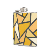 黄色のステンドグラス模様の色合い フラスク (左)