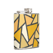 黄色のステンドグラス模様の色合い フラスク (右)