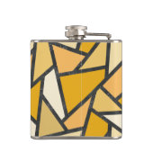黄色のステンドグラス模様の色合い フラスク (裏面)