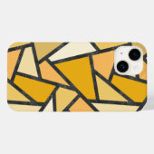 黄色のステンドグラス模様の色合い Case-Mate iPhoneケース (裏面 (横))