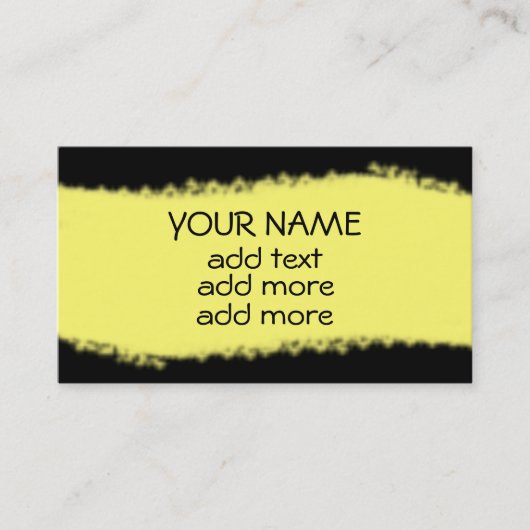 黄色のストライプの名刺との黒 名刺 (正面)