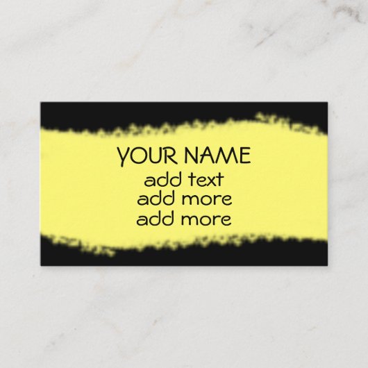 黄色のストライプの名刺との黒 名刺 (正面)