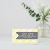 黄色のストライプの社会的なテレホンカード コーリングカード (スタンド正面)