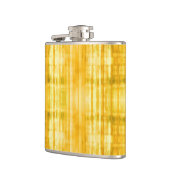 黄色のストライプの芸術パターン フラスク (左)