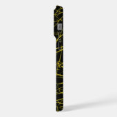 黄色のストリークスiphone 15 pro max case iPhoneケース (左側面)