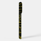 黄色のストリークスiphone 15 pro max case iPhoneケース (右側面)