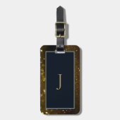 黄色のスパークルズラゲッジタグ ラゲッジタグ (正面縦)